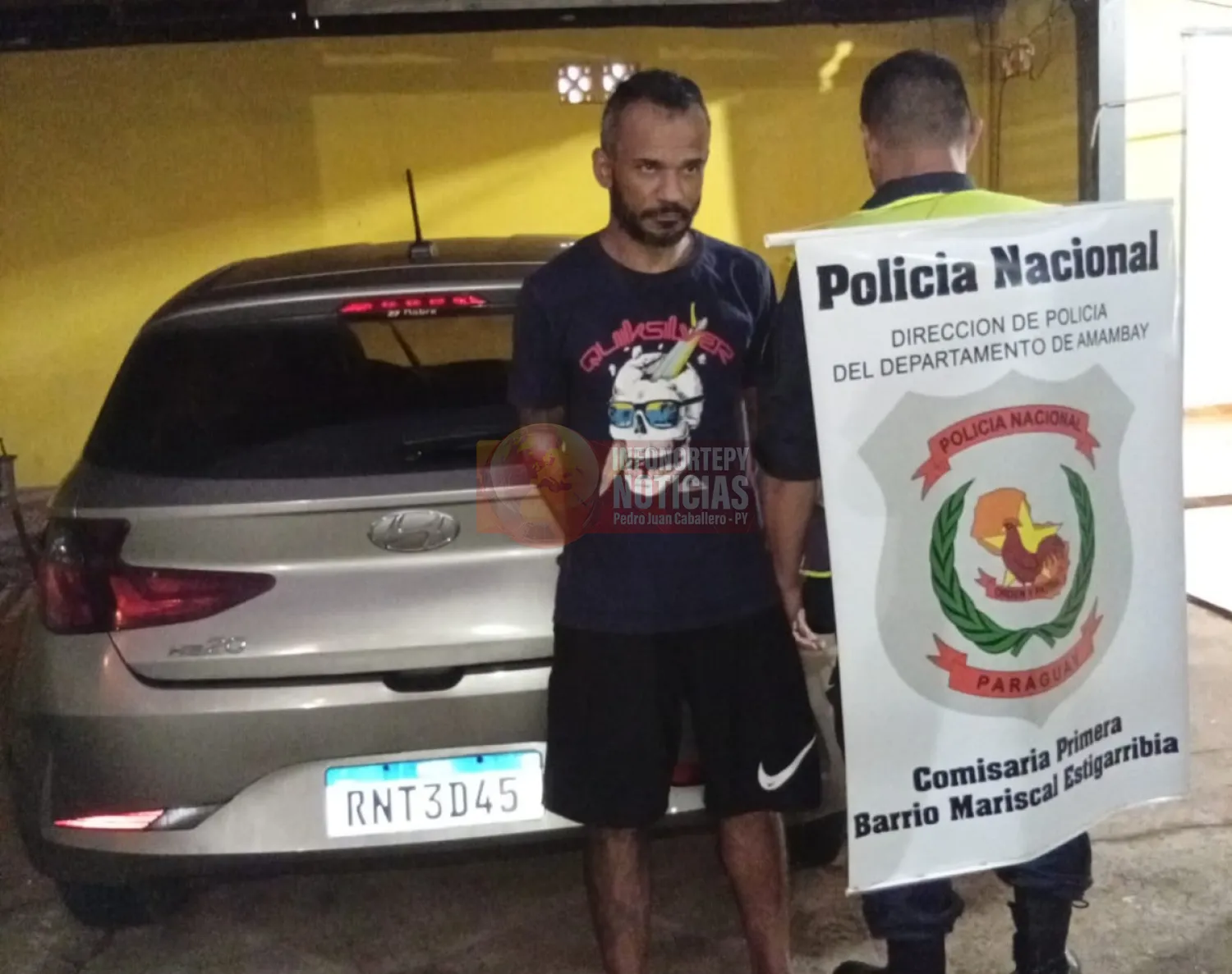 Un ciudadano brasileño fue aprehendido por agentes de la Comisaría Primera de Pedro Juan Caballero